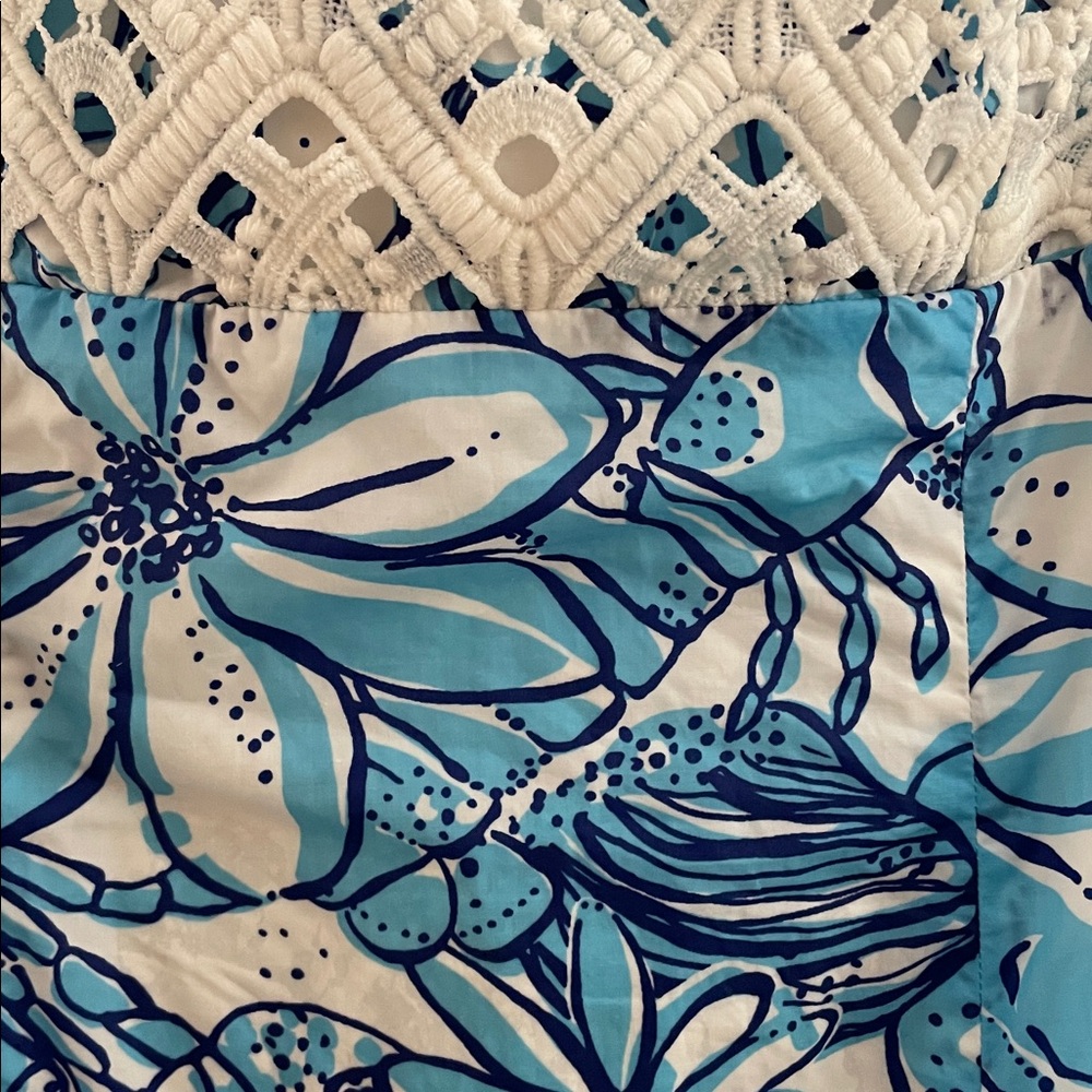 RARE Lilly Pulitzer Jubilee Blue Crab Coronado Maxi Dress 6 EUC - Picture 5 of 9